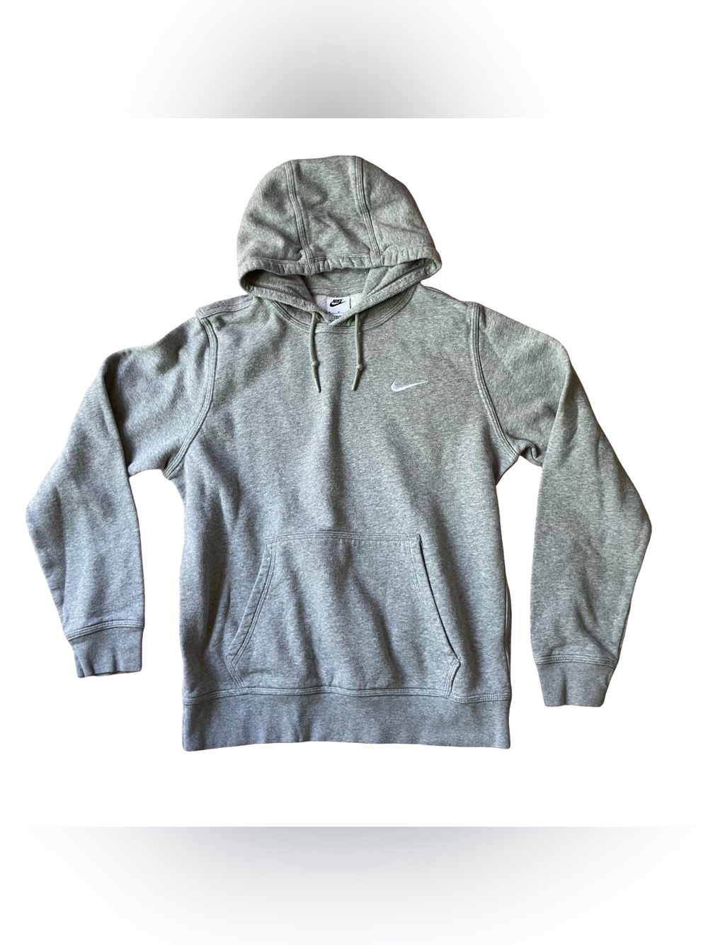 Nike Men’s Gray Pullover Hoodie - Classic Swoosh